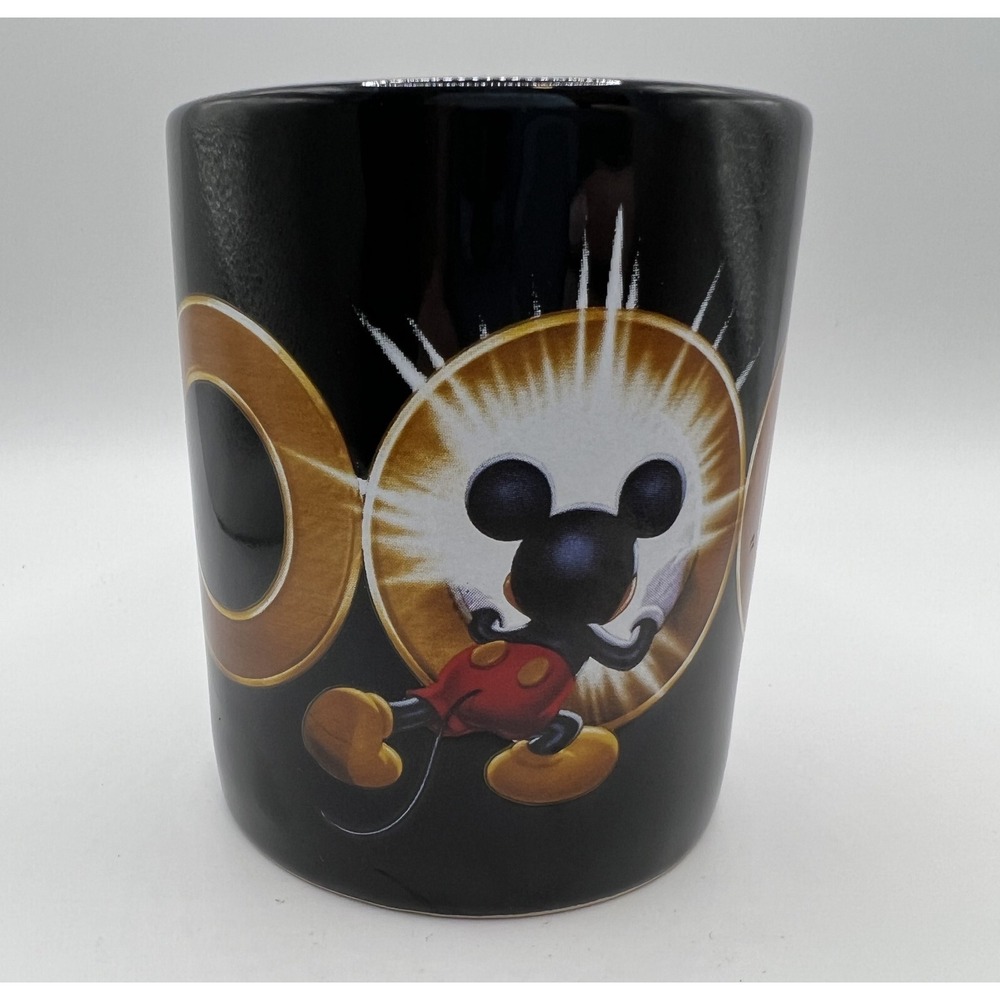 DISNEY 2000 Millenium Black Coffe Tea Cup Mug